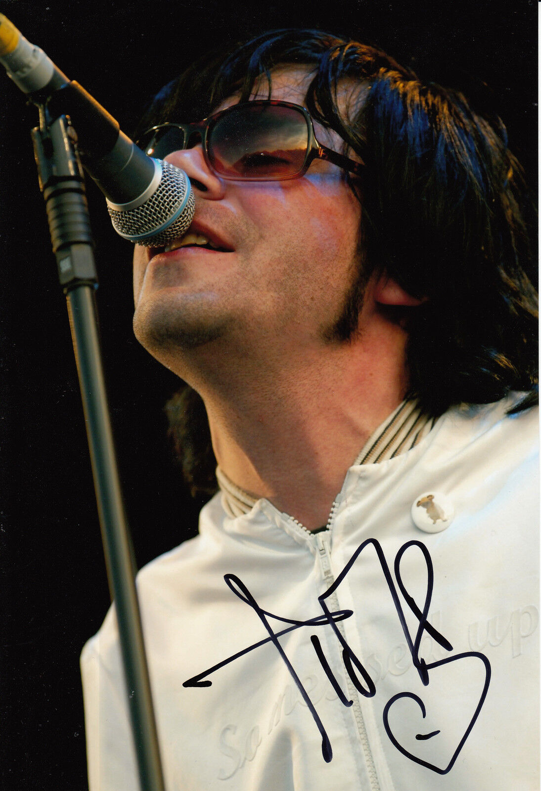 The Charlatans Tim Burgess Hand Signed 12x8 Photo Poster painting Modern Nature 4.