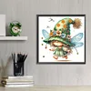 Diamond Painting-DIY Crystal Rhinestone Dragonfly Gnome