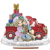 Diamond Painting Wooden Christmas Precious Moment Doll Desktop Decor Ornaments For Christmas Gifts