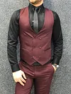 Olympia Claret Red  Slim Fit  Suit