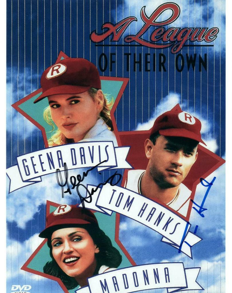 Tom Hanks Geena Davis signed 8x10 Photo Poster painting Pic autographed Picture with COA