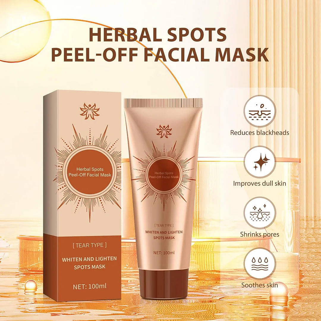 🍂🍂Spot Removing Face Mask, Parowu Herbal Spots Peel-Off Facial Mask, Natural Herbal Ingredients for All Skin