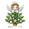 DIY Christmas Tree Angel Diamond Painting Single-sided Acrylic Desktop Ornaments