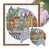 City Angel-14CT Stamped Cross Stitch 36*41cm/14.17*16.14in