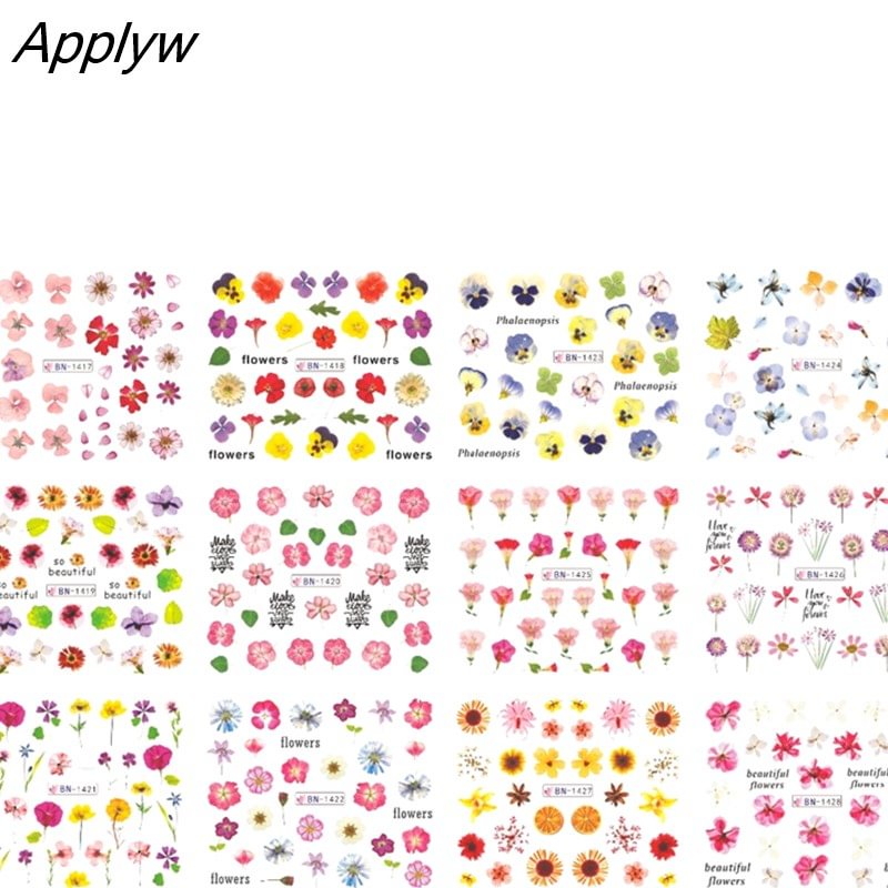 Applyw pieces /sheet Russian Letter Sexy GIRL Nail Water Decals Nail Stickers lack White Tattoo Slider Z0257