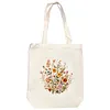 Cross Stitch Canvas Bag Making Kits with Hoop Frame Printed Embroidered Canvas Bags for Adults Handicraft Sewing Materials DIY Tote Handbag Needlepoint Kits 12.5x14.4in tapestrymarket