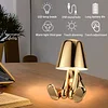 Thinker Little Golden Man Table Lamp Bedroom Ornaments Touch Switch USB Charging Table Lamp