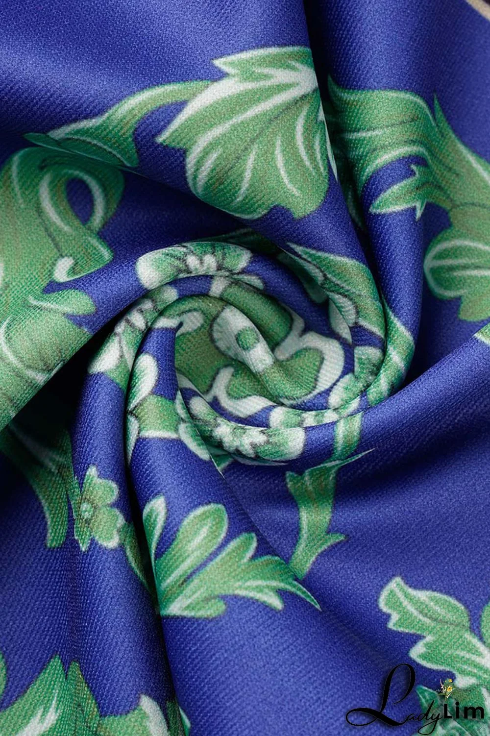 Black Sexy Casual Print Patchwork Backless Oblique Collar Sleeveless Two Pieces