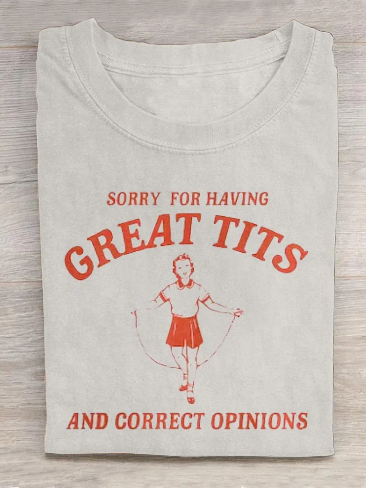 Sorry... Art Print Casual T-Shirt