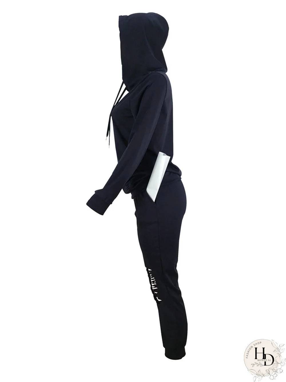 Royal blue Drawstring Mid Solid pencil Two-piece suit