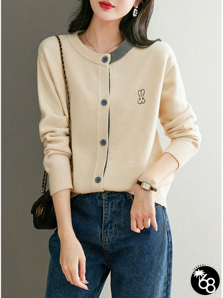 Women's Polyester O-Neck Full Sleeves Solid Casual Wear Sweaters | 168DEAL