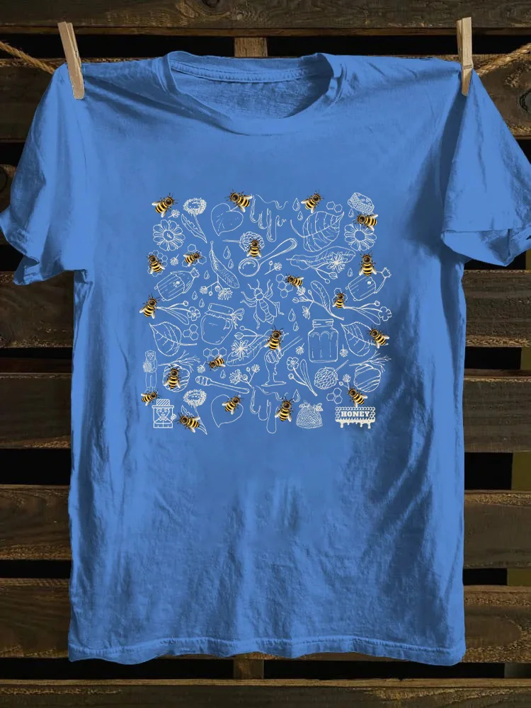 Vintage Bee Botanical T-shirt