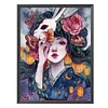 (Counted/Stamped) 9CT/11CT Illustration Girl- Cross Stitch 41*50cm/16.14*19.69in