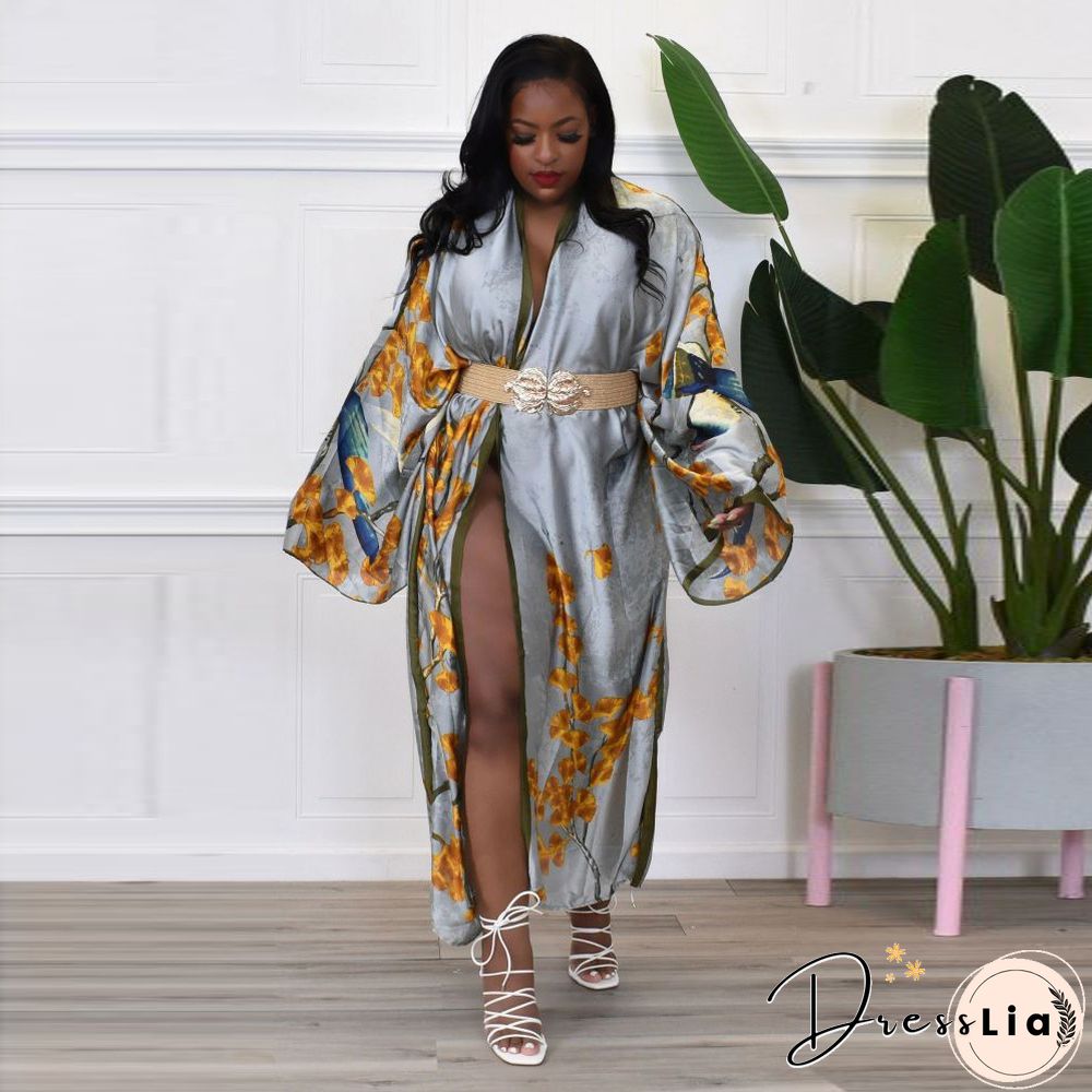 Loose Casual Cover Up Shirts Long Sleeve Cardigan