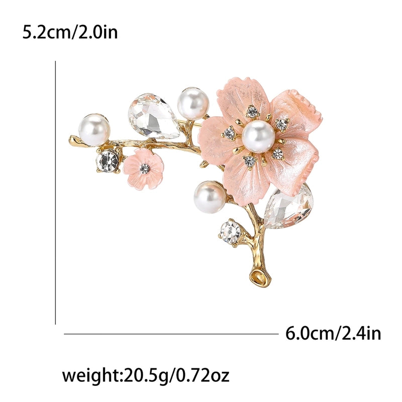 Elegant Pastoral Pin Flower Alloy Women’s Brooches