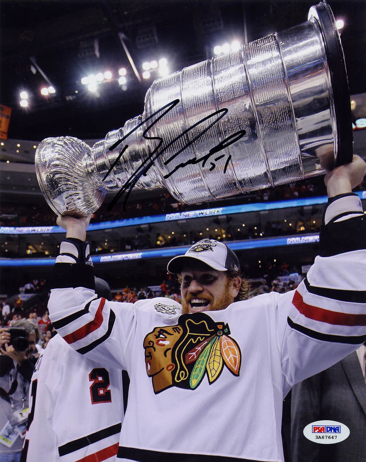 Brian Campbell SIGNED 8x10 Photo Poster painting Chicago Blackhawks ITP PSA/DNA AUTOGRAPHED