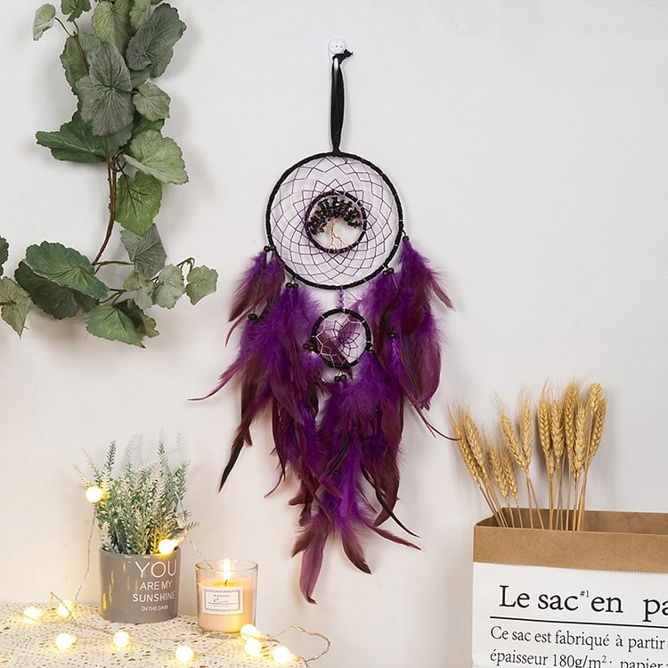 Purple Dream Catcher Tree of Life