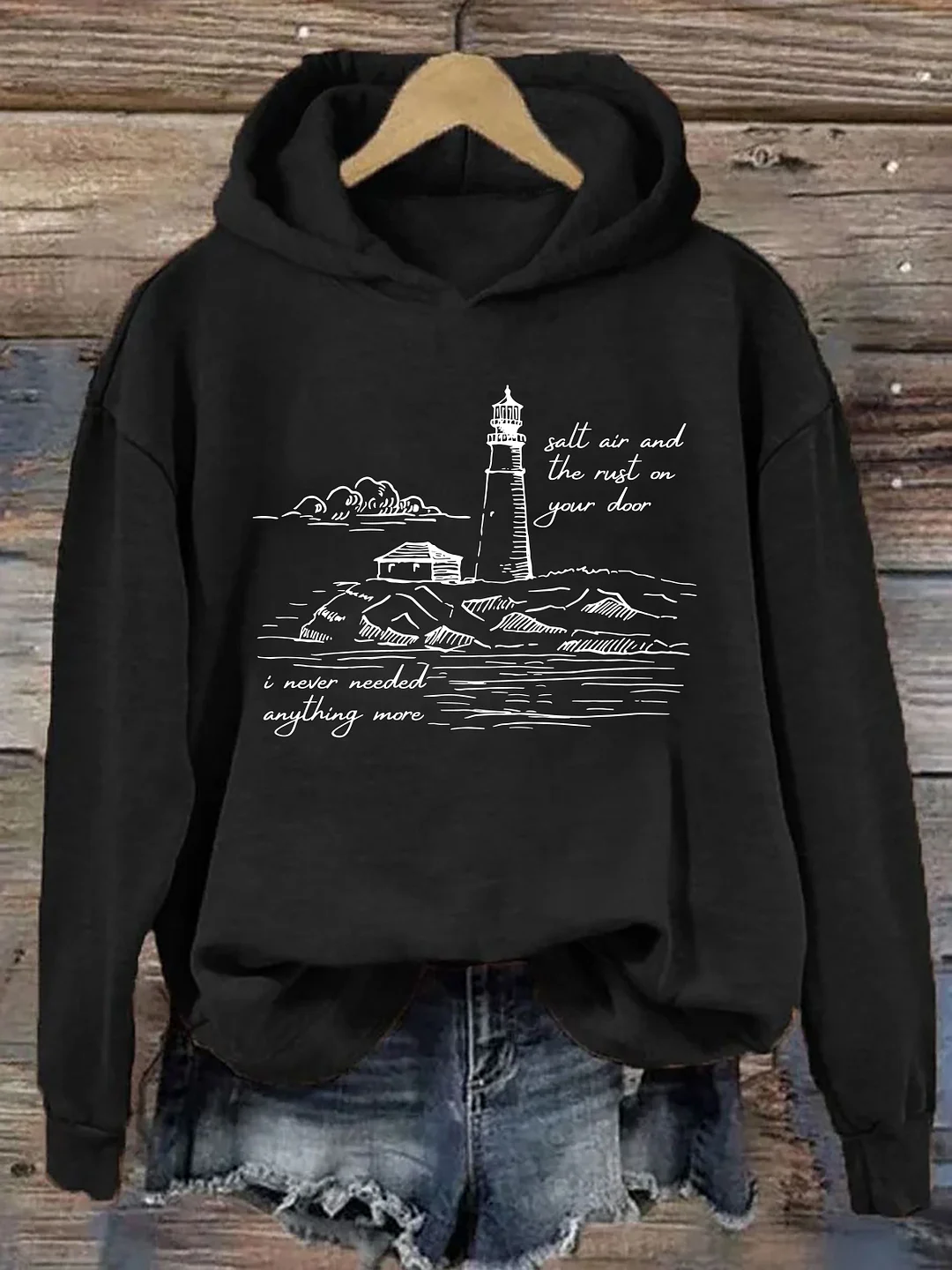 Salt Air And Rust  On Your Door Hoodie