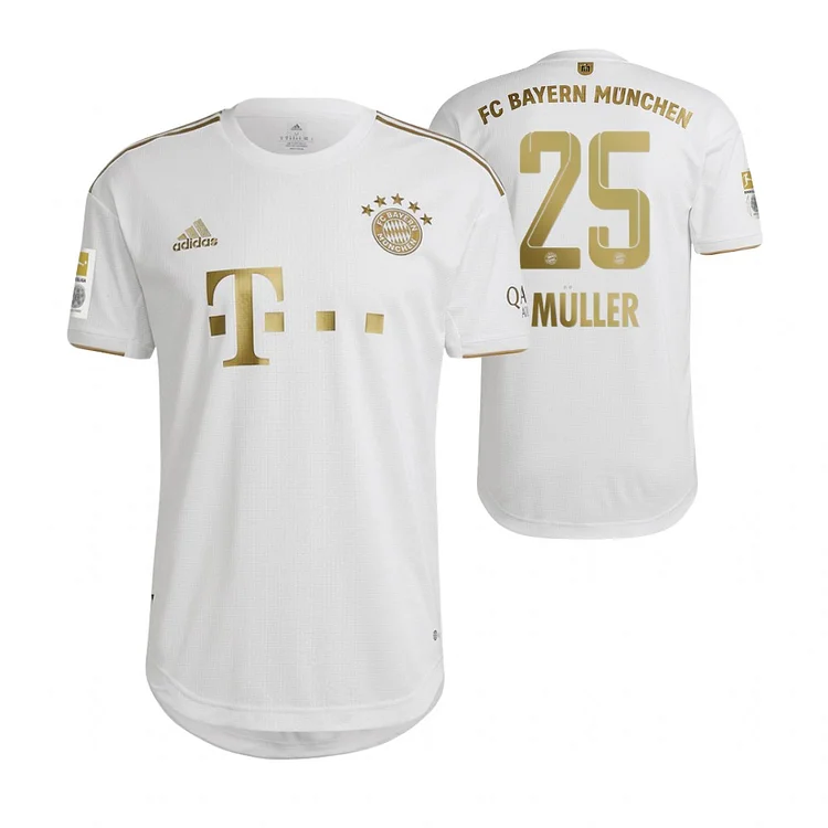 Bayern München Thomas Müller 25 Auswärtstrikot Kinder 2022-2023 ( Mit Shorts )