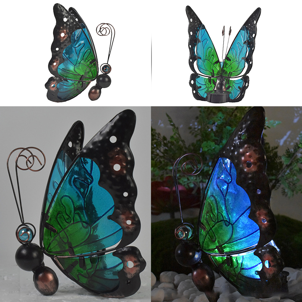 

LED Solar Light Outdoor Auto-Lighting Butterfly Lawn Lamp Garden Art Decor, 501 Original