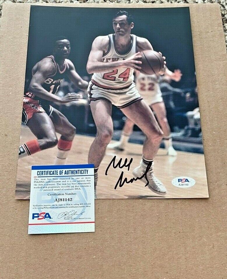 BILL BRADLEY SIGNED NEW YORK KNICKS 8X10 Photo Poster painting PSA/DNA CERTIFIED #4