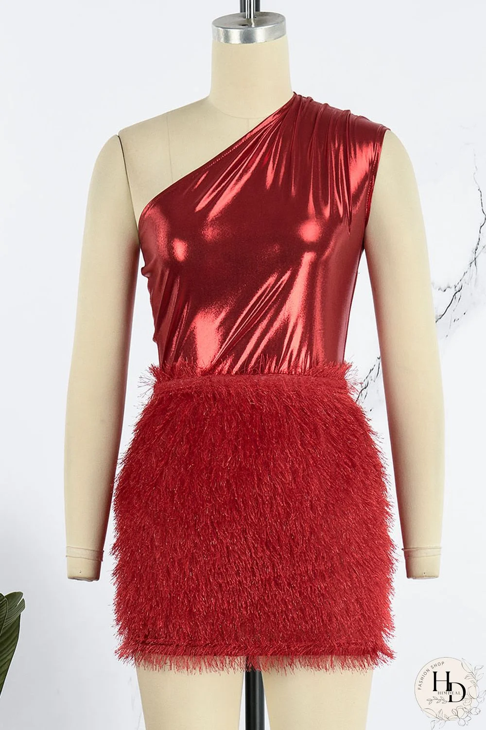 Blue Sexy Solid Patchwork Oblique Collar Sleeveless Two Pieces