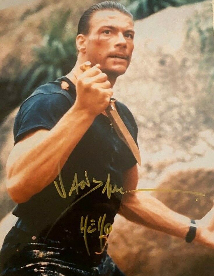 Jean Claude Van Damme signed autographed 11x14 Photo Poster painting Kickboxer Universal Soldier