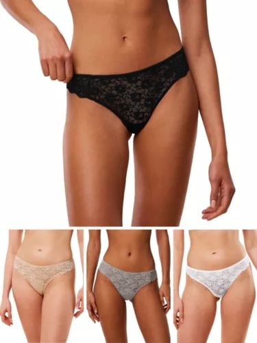 pornhint Pornhint Triumph Amourette Briefs Hipster Thong Brief Mid Rise Lace Knickers Lingerie New