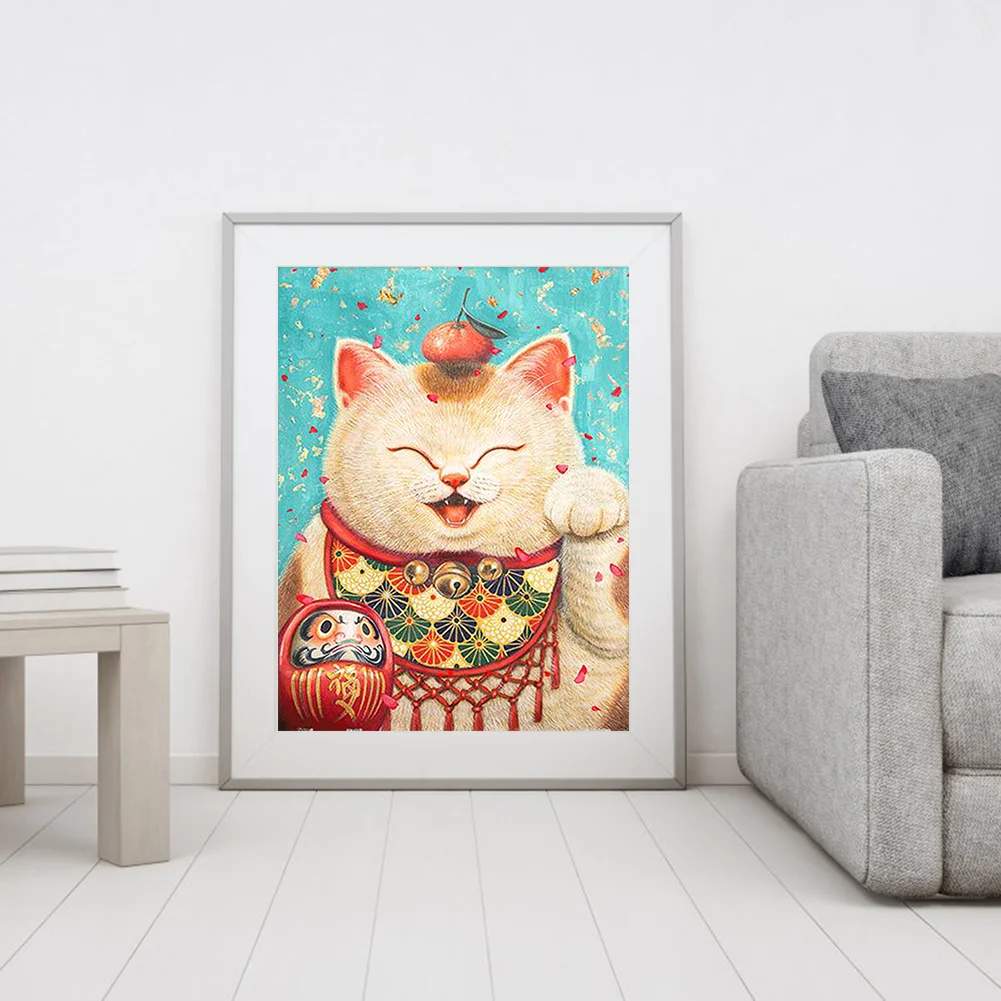 Diamond Painting - Full Round Drill - Lucky Cat