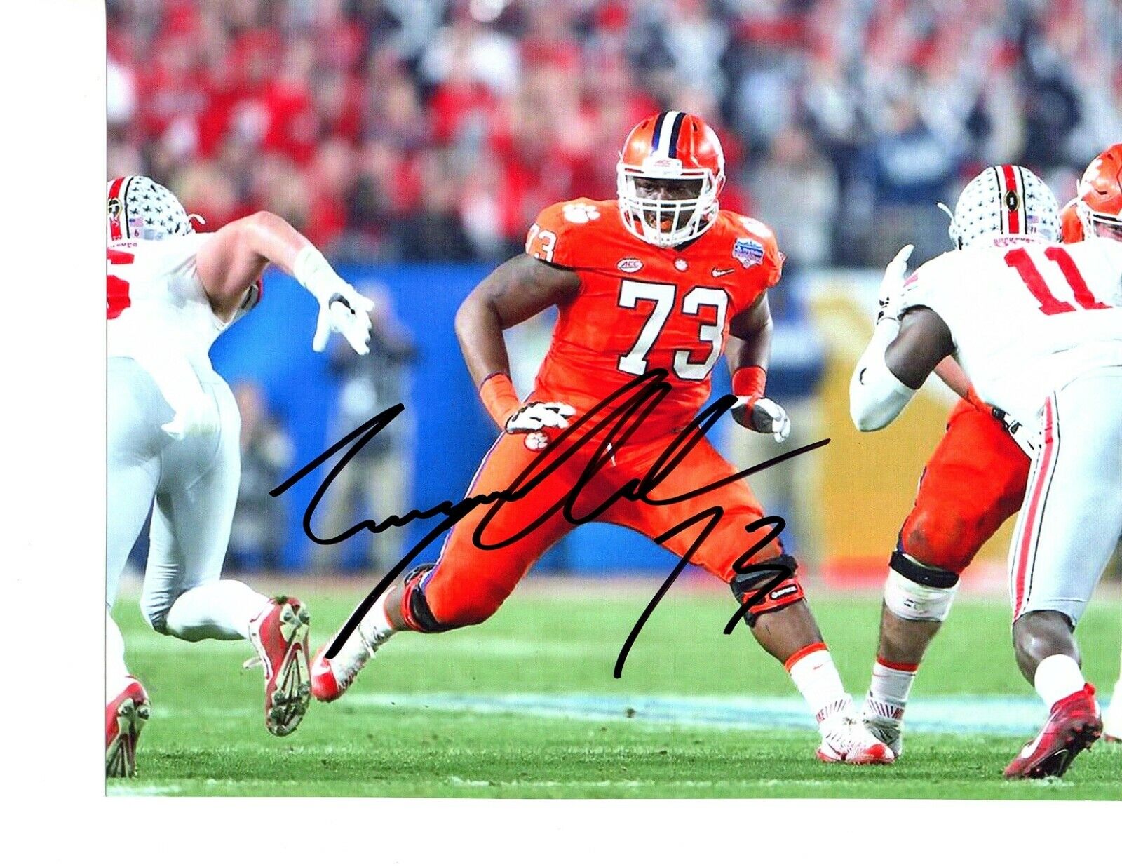Tremayne Anchrum Jr. Clemson Tigers signed autographed 8x10 football Photo Poster painting b
