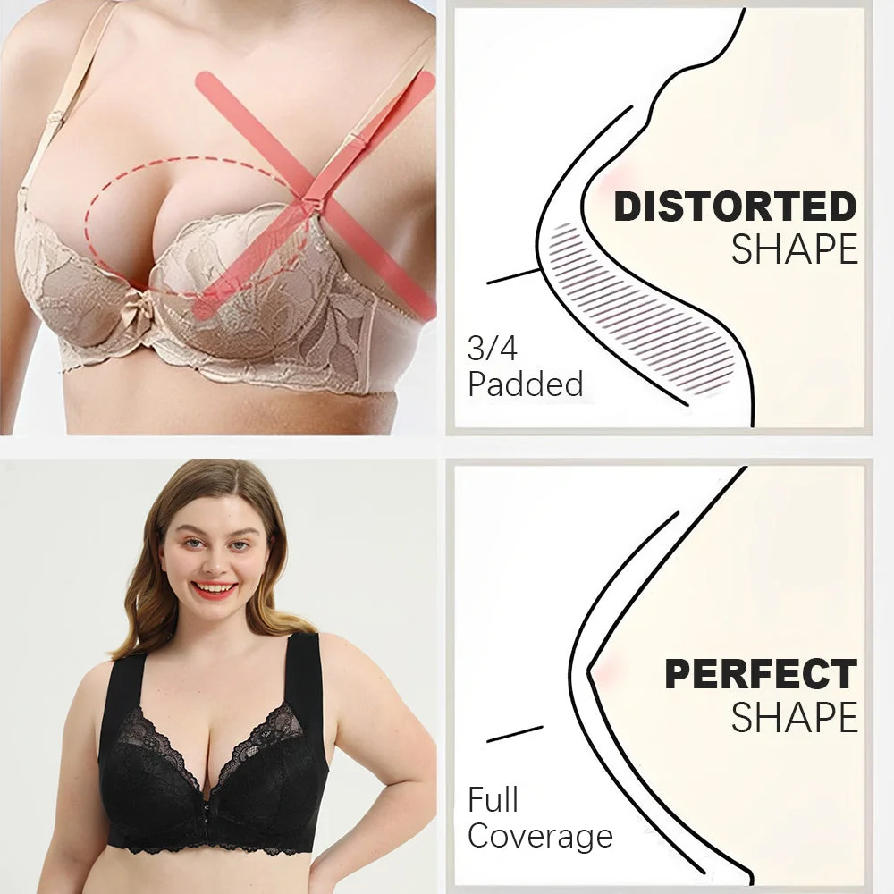 Lily FRONT CLOSURE '5D' SHAPING PUSH UP COMFY Wireless BRA(BUY 1 GET 2 FREE)