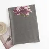 Purple Floral Grey Autumn Winter Shawl Scarf