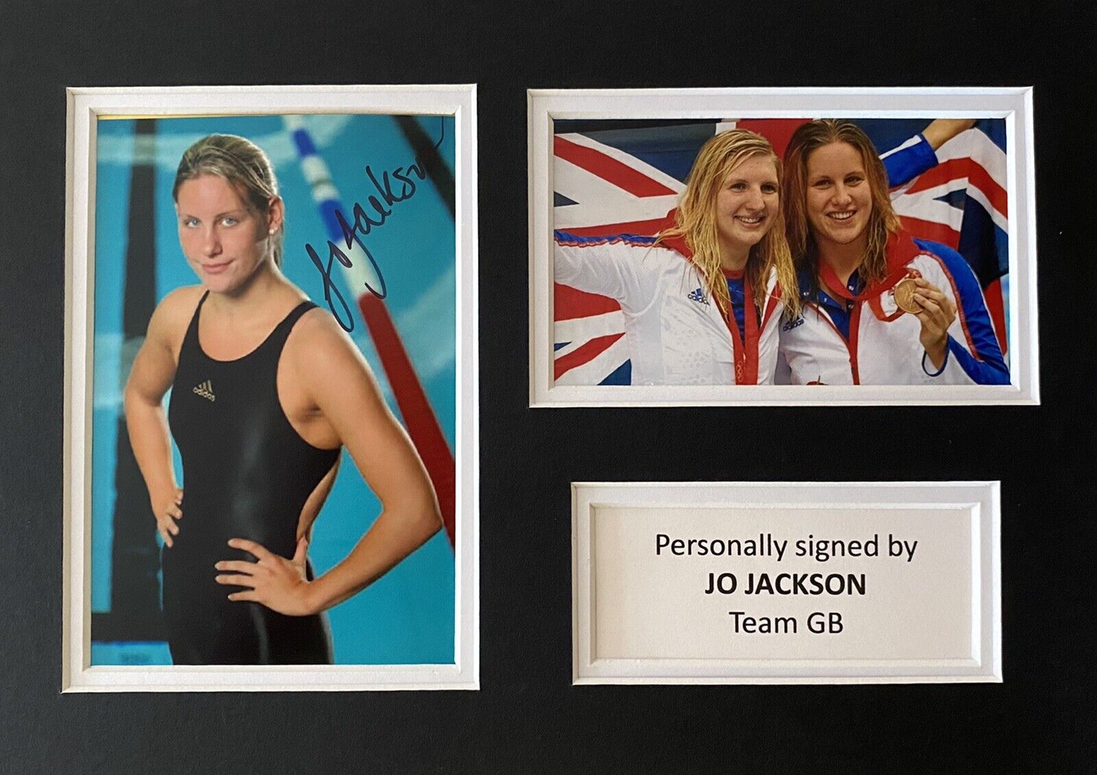 Jo Jackson Hand Signed Photo Poster painting In A4 Mount Display - Olympics - Team GB