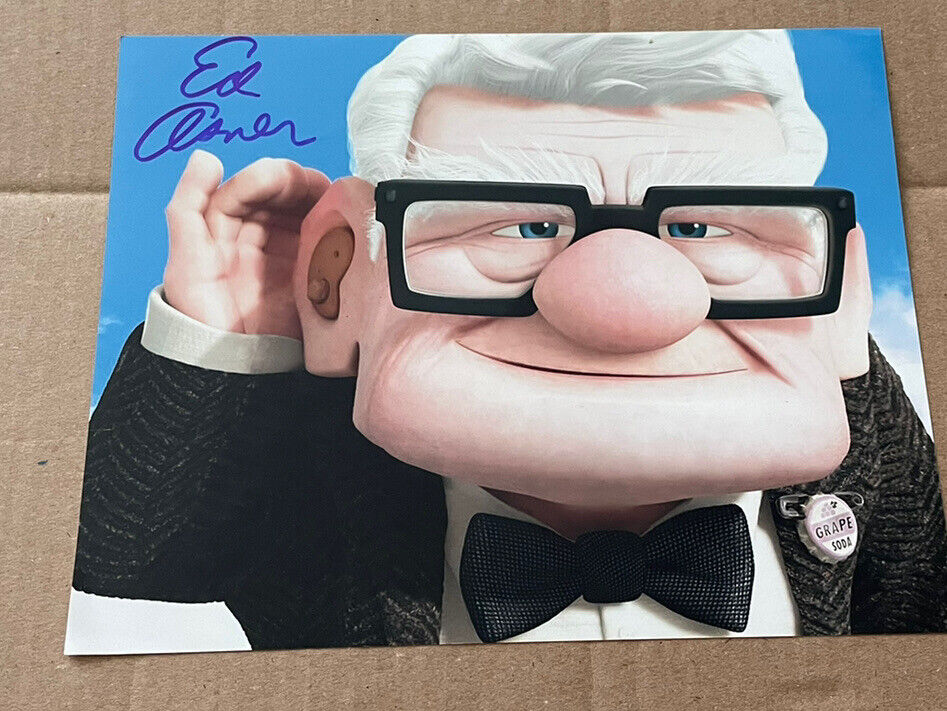 ed asner signed disney up 8x10 Photo Poster painting w/COA in person auto #2