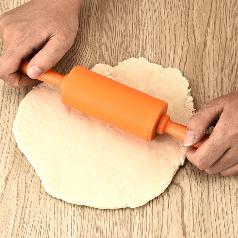 Casual Solid Color Silica Gel Rolling Pin 1 Piece