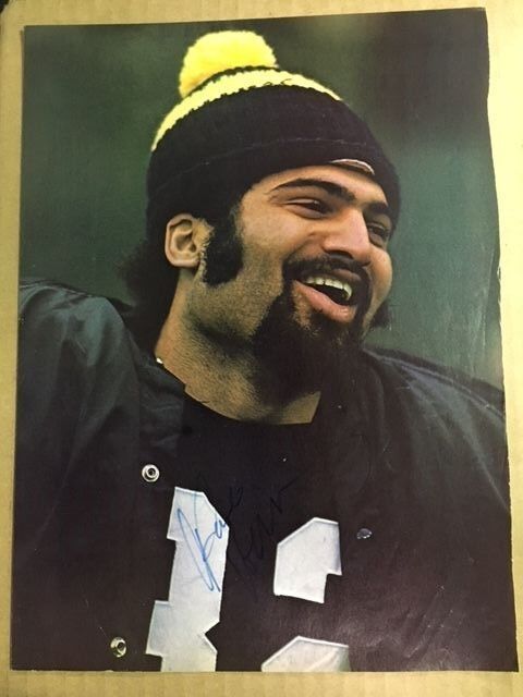 Franco Harris Steelers HOFer Vintage Signed Photo Poster painting(Enjoy the Moment) w/ COA