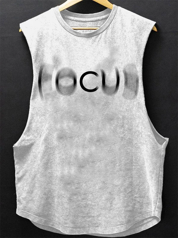 Men's Focus Graphic Print Cotton Tank Top