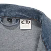 Chrome Hearts Patchwork Denim Jacket - Vintage Blue Gothic Street Jacket 0789