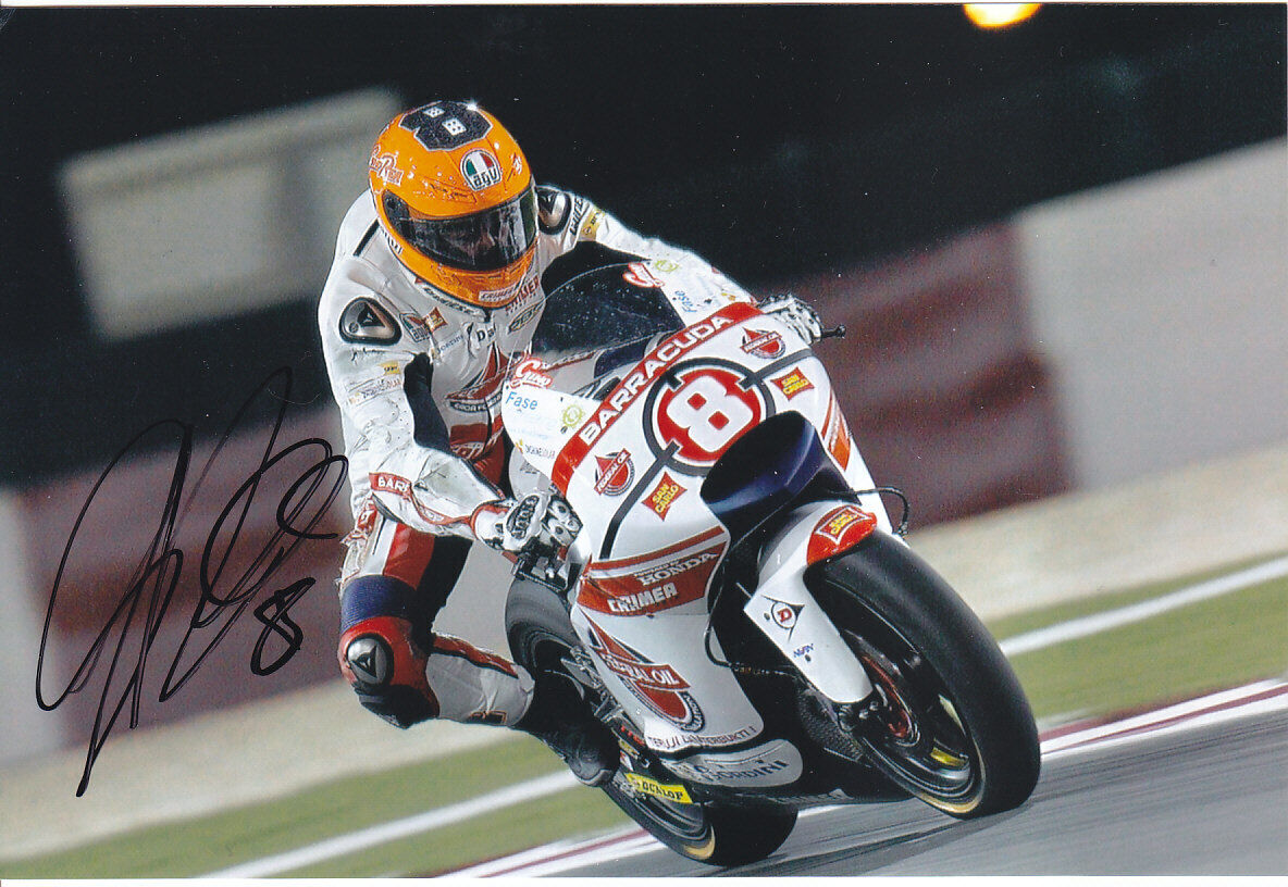 xx GINO REA Signed Moto2 FEDERAL OIL GRESINI HONDA Colour Photo Poster painting