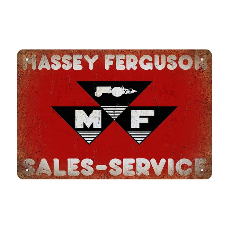 Service de vente Massey ferguson - Enseigne Vintage Métallique/enseignes en bois - 20*30cm/30*40cm