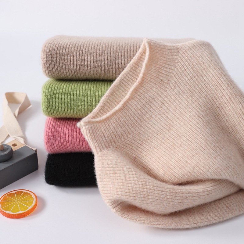 Pull en laine pour enfant avec col micro-roulotté- SOIE PLUS