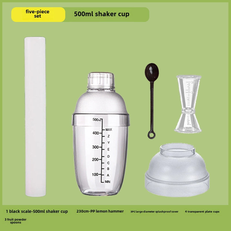 Schick Cup Hand Rocker Pot Shaker With Scale Milk Tea Shop Shake Cup Set Shake Milk Tea Tool Drink Tool
