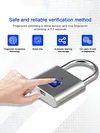 O10 Waterproof Smart Fingerprint Door Lock 0.5sec Unlock Anti-theft Padlock