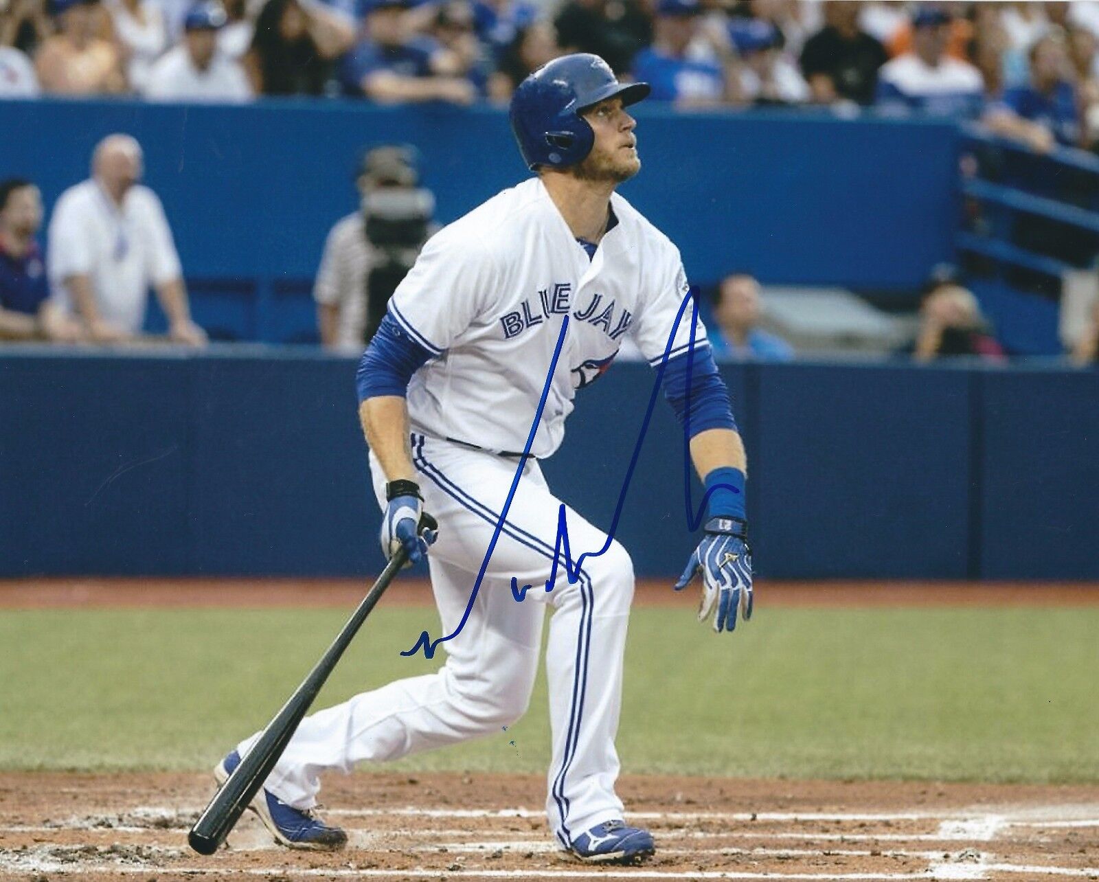 Signed 8x10 MICHAEL SAUNDERS Toronto Blue Jays Autographed Photo Poster painting - COA