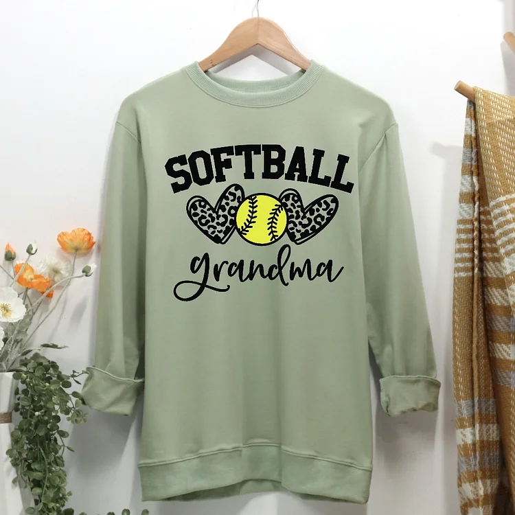 Softball Grandma Women Casual Sweatshirt