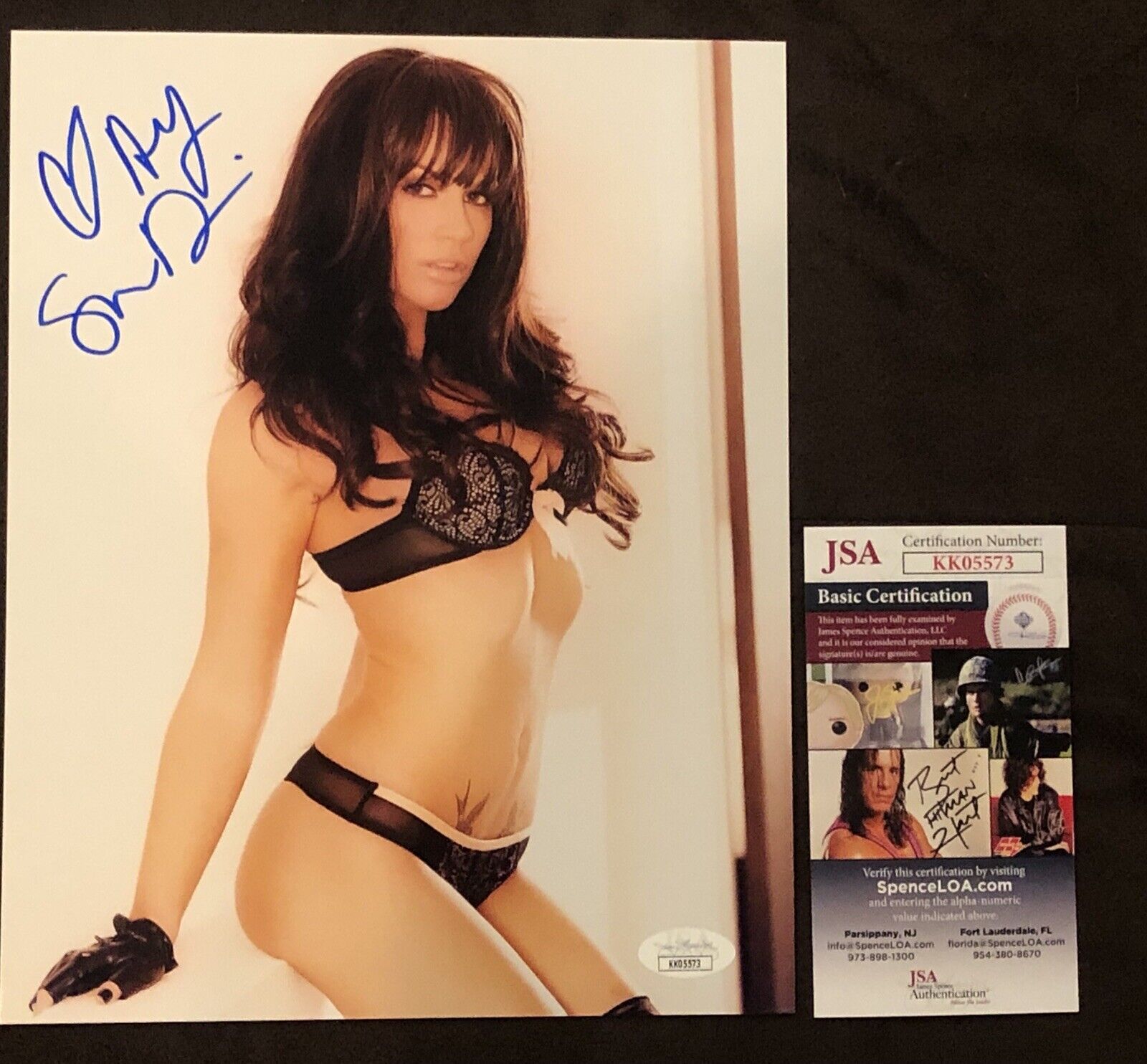 Andy San Dimas Adult STAR Hand SIGNED 8X10 Photo Poster painting AUTOGRAPH Sexy Model JSA Rare