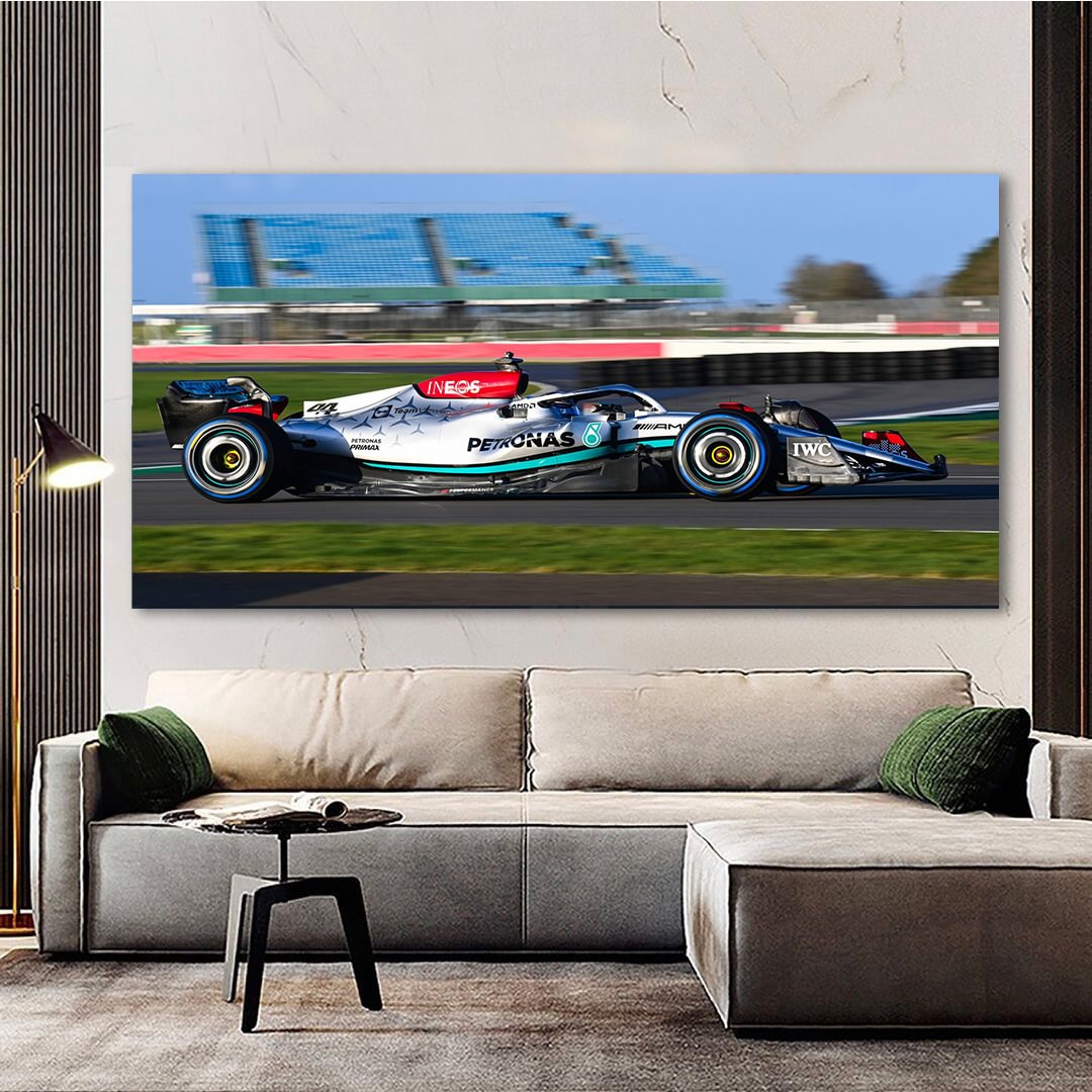 Lewis Hamilton Mercedes-AMG Formula 1 Canvas Wall Art