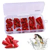 50PCs Bullets Fishing Sinkers Weights Slip Sinkers Kit for Bass Trout Panfish