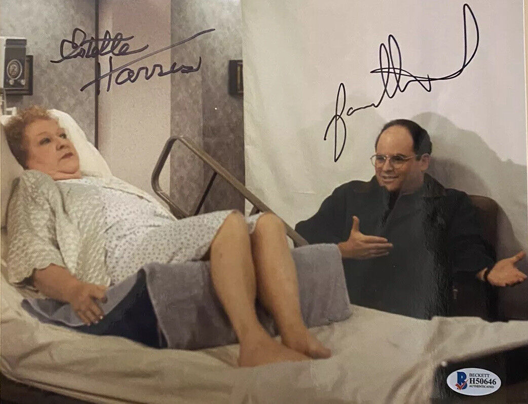 Jason Alexander Estelle Harris signed autographed 8x10 Photo Poster painting Seinfeld COA