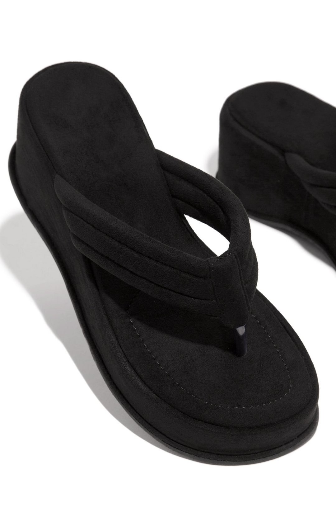 Women Wedges Sandals Summer Solid Color Casual Clip Toe Flip Flops Women Platform Slipper Beach Sandals Light Comfort Shoes 2021
